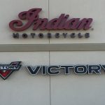 Indian and Victory Building Dimensional Sign