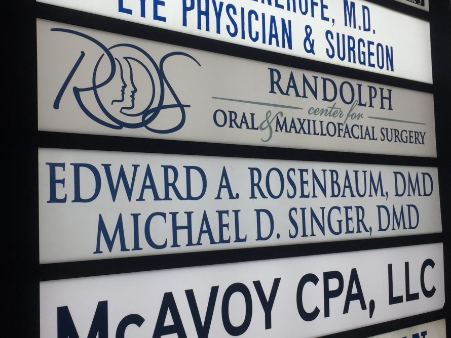 Randolph Surgery Center Exterior Panel Sign