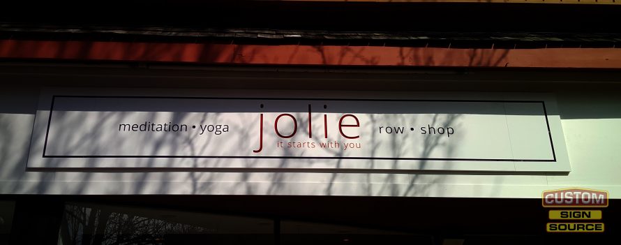 Jolie carved PVC exterior sign