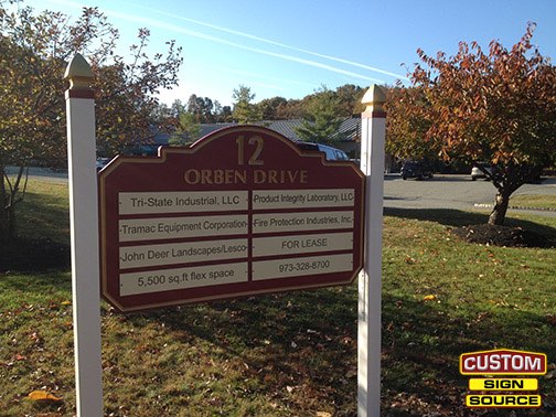 Carved Post and Panel Sign by Custom Sign Source – Succasunna, Morristown, Madison, Randolph, NJ – Carved Signs