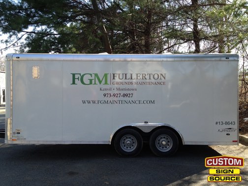 Fullerton Grounds Maintenance Trailer Graphics by Custom Sign Source