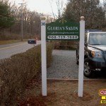 Glorias Salon Carved Post and Panel Sign by Custom Sign Source - Morris County, NJ