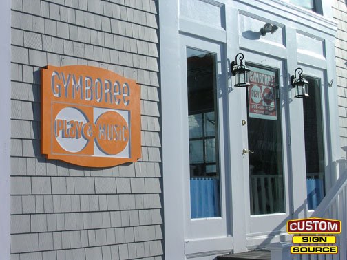 Gymboree Carved Building Sign by Custom Sign Source – Succasunna, Morristown, Madison, Randolph, NJ – Carved Signs