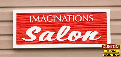 Imaginations Too Carved Sign by Custom Sign Source – Succasunna, Morristown, Madison, Randolph, NJ – Carved Signs