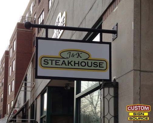 J and K Steakhouse Building Sign by Custom Sign Source – Succasunna, Morristown, Madison, Randolph, NJ – Building Signs