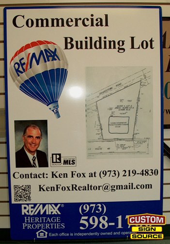 Ken Fox Real Estate Sign by Custom Sign Source - Morris County, NJ