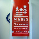 M. Erbes Gardens Post and Panel Sign by Custom Sign Source - Morris County, NJ