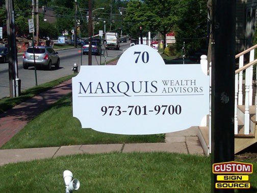 Marquis Street Sign by Custom Sign Source – Succasunna, Morristown, Madison, Randolph, NJ – Building Signs