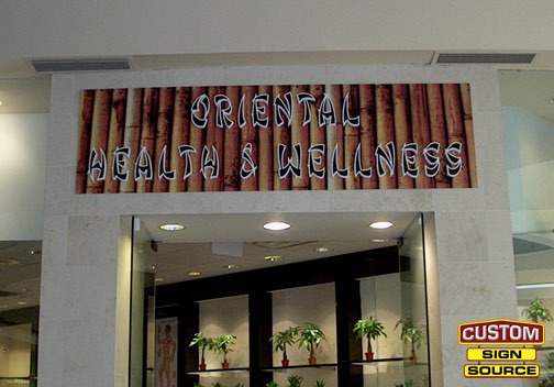 Oriental Health & Wellness Dimensional Letters by Custom Sign Source - Morris County NJ
