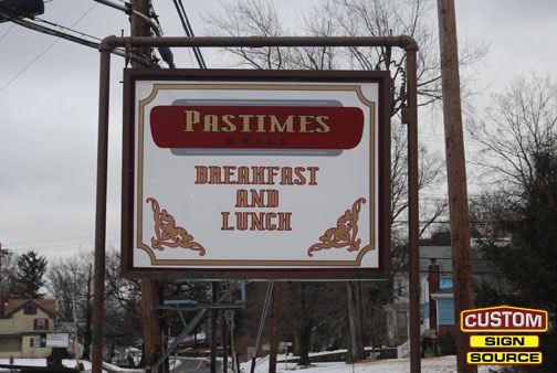 Pastimes Grill Light Box Sign by Custom Sign Source – Succasunna, Morristown, Madison, Morris County, NJ