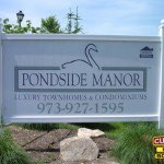 Pondside Manor Post and Panel Sign by Custom Sign Source - Morris County, NJ