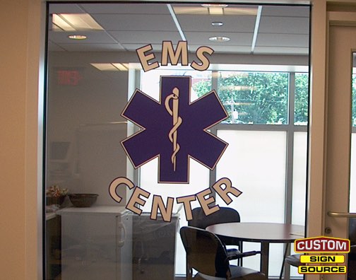 SMMC EMS Center Window Graphics by Custom Sign Source - Morris County, NJ