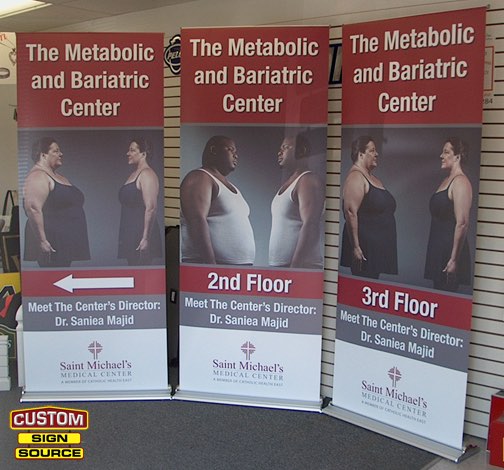 SMMC Banner Stands by Custom Sign Source - Morris County, NJ