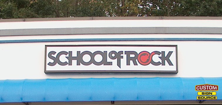 School of Rock Light Box Sign