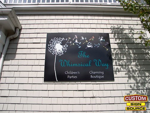 Whimsical Way Building Sign by Custom Sign Source – Succasunna, Morristown, Madison, Randolph, NJ – Building Signs