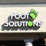 Foot Solutions Illuminated Letters by Custom Sign Source - Morris County, NJ