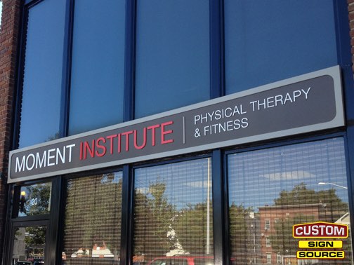 Moment Institute Dimensional Letters Building Sign by Custom Sign Source – Succasunna, Morristown, Madison, Randolph, NJ – Building Signs