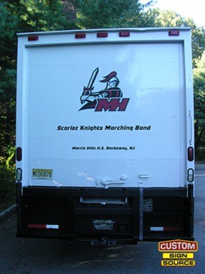 Morris Hills Marching Band Box Truck Vehicle Graphics by Custom Sign Source