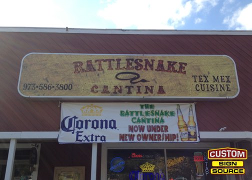 Rattlesnake Cantina Light Box Sign by Custom Sign Source – Succasunna, Morristown, Madison, Morris County, NJ
