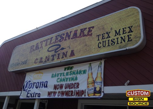 Rattlesnake Cantina Light Box Sign