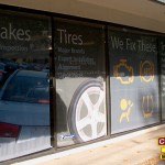 Shade Tree Garage Printed Fabric Window Shades by Custom Sign Source - Morris County, NJ