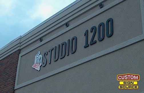 Studio 1200 Dimensional Letters Building Sign by Custom Sign Source
