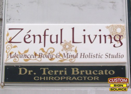 Zenful Living Building Sign by Custom Sign Source – Succasunna, Morristown, Madison, Randolph, NJ – Building Signs