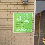 A.G. Architect Building Sign by Custom Sign Source - Boonton, Morris County, NJ