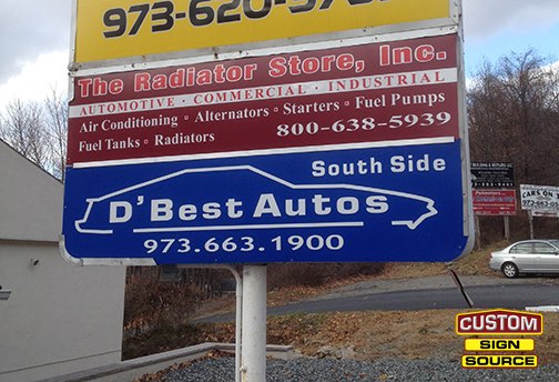 D’Best Autos and The Radiator Store Light Box Panel