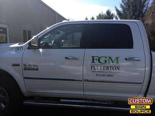 Fullerton Truck 57 Vehicle Fleet Graphics by Custom Sign Source - Morris County, NJ