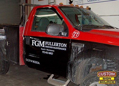 Fullerton Truck 77 Vehicle Fleet Graphics by Custom Sign Source -Morris County, NJ