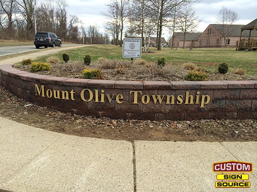 Mt. Olive Township Dimensional Wall Letters by Custom Sign Source - Morris County NJ