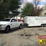 Fullerton Truck With Trailer Vehicle Fleet Graphics by Custom Sign Source - Morris County, NJ