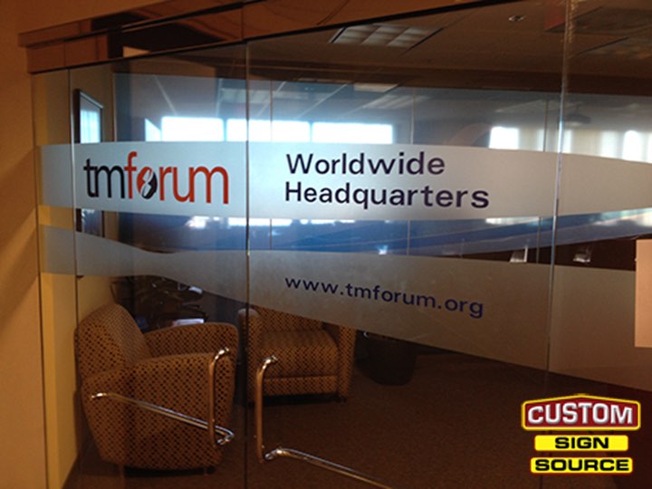 tmforum Window Graphics by Custom Sign Source - Morris County, NJ