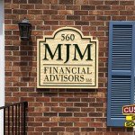 MJM Financial Advisors Carved Sign by Custom Sign Source - Morris County, NJ
