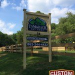 Tamarack Day Camp Carved Post and Panel Sign by Custom Sign Source - Morris County, NJ