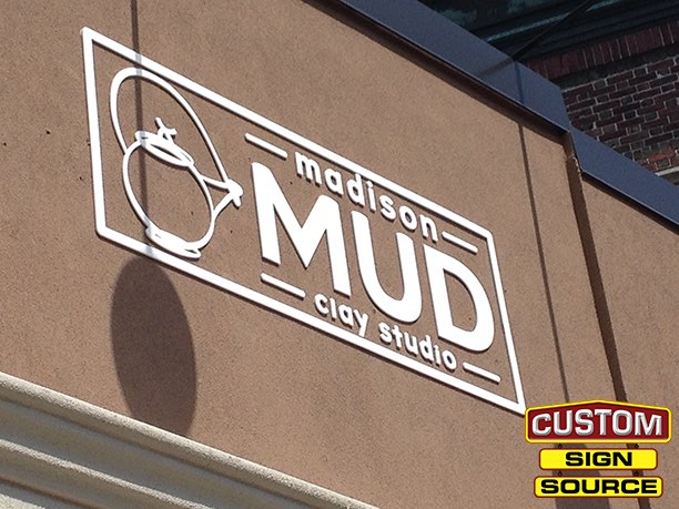 Madison Mud Dimensional Building Letters by Custom Sign Source – Morris County, NJ