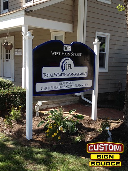 JFL Carved Post and Panel Sign by Custom Sign Source – Morris County, NJ
