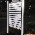 Stephen Gilbert Directory Post and Panel Sign by Custom Sign Source - Morris County, NJ