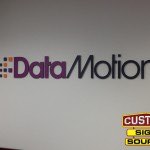 DataMotion Dimensional Letter Interior Lobby Sign by Custom Sign Source - Morris County, NJ