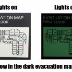 Glow in the Dark Evacuation Map by Custom Sign Source - Morris County, NJ