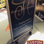 Hanover Wind Symphony Water Base Snap Frame by Custom Sign Source - Morris County, NJ