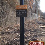 NJ Transit Davenport Station No Trespassing Mass Transit Signage by Custom Sign Source - Morris County, NJ