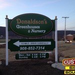 Donaldson's Post and Panel Sign by Custom Sign Source - Morris County, NJ