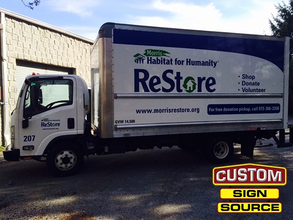 Habitat Restore Randolph Box Truck Graphics by Custom Sign Source – Morris County, NJ