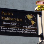 Paola's Multiservices Projecting Building Sign by Custom Sign Source - Morris County, NJ