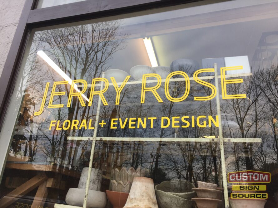 Cut Vinyl on Store Front
