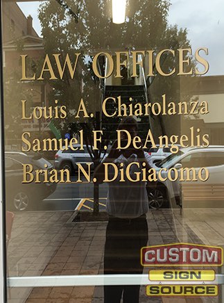 Door Graphics for Law Offices